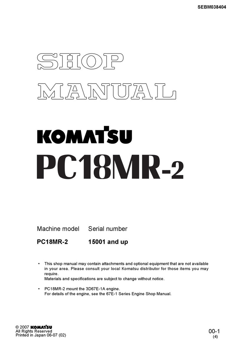 Komatsu PC18MR-2 Shop Manual