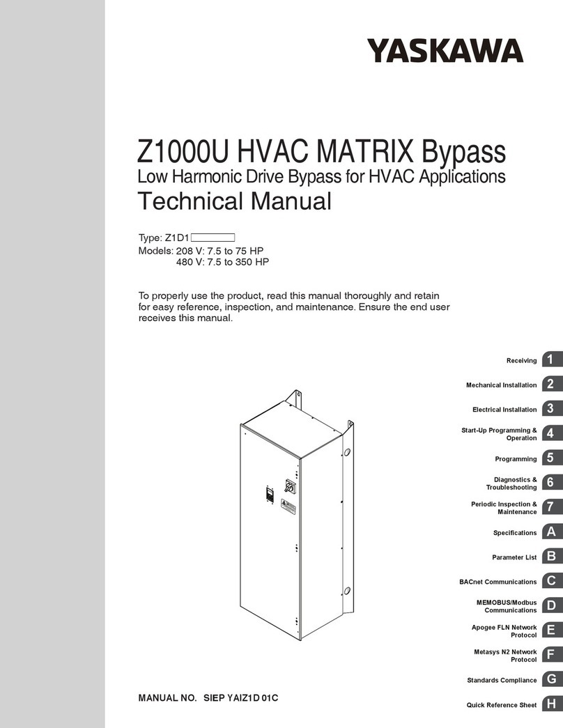 YASKAWA Z1000U Series User manual YASKAWA Z1000U Series User manual