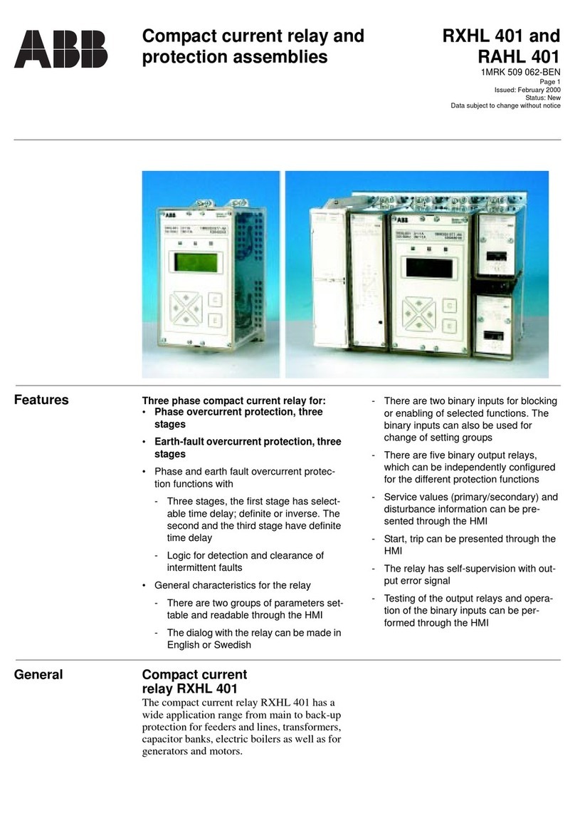 ABB RXHL 401 manual