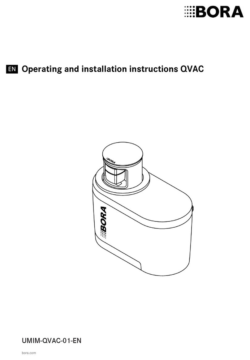 bora QVAC Operating and installation instructions