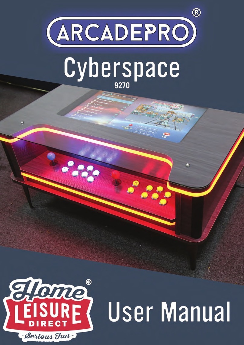 Home Leisure Direct ARCADEPRO Cyberspace 9270 user manual Home Leisure Direct ARCADEPRO Cyberspace 9270 user manual