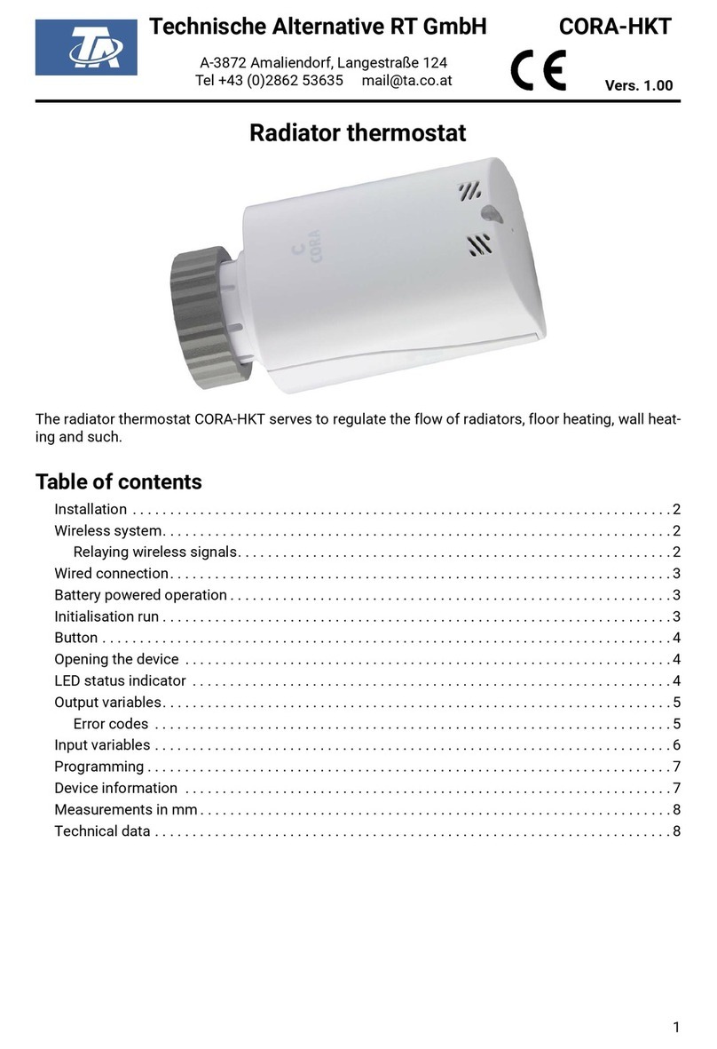 TA CORA-HKT User manual