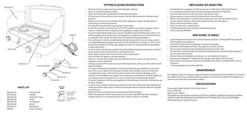 Wanderer WA1023 Assembly and operating instructions Wanderer WA1023 Assembly and operating instructions