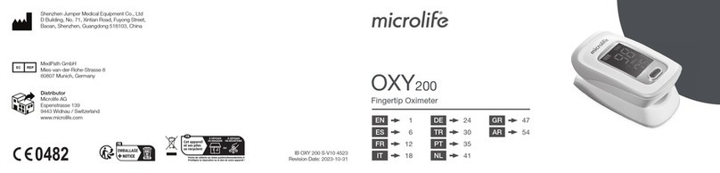 Microlife OXY 200 User manual