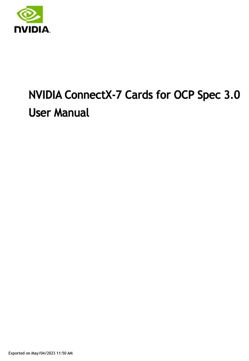 Nvidia ConnectX-7 User manual Nvidia ConnectX-7 User manual
