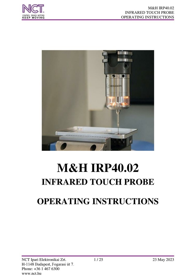 NCT M&H IRP40.02 operating instructions