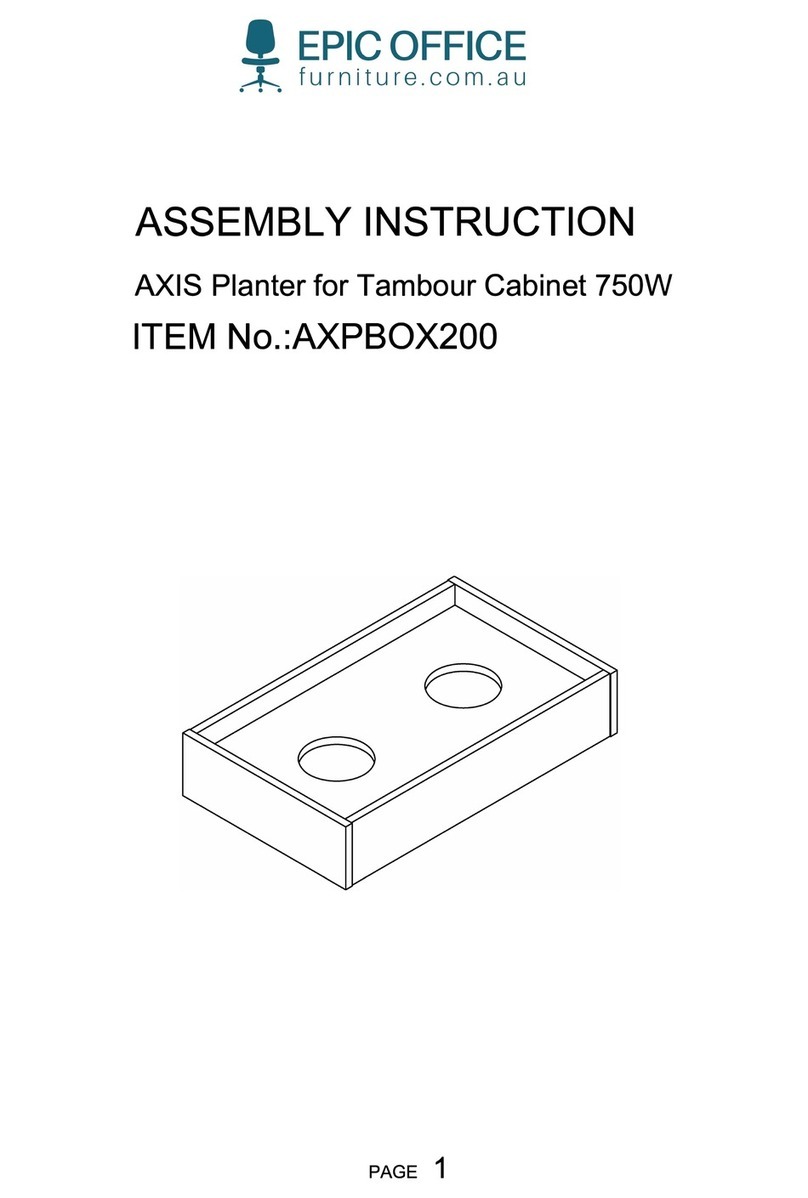 Epic Office Furniture AXIS AXPBOX200 Assembly instruction