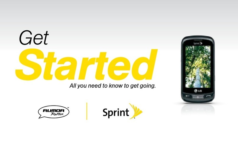 Sprint LG Rumor Reflex Specification sheet