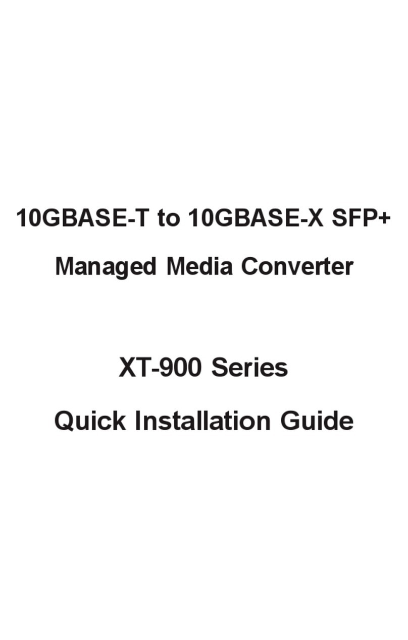Planet XT-900 Series User manual Planet XT-900 Series User manual
