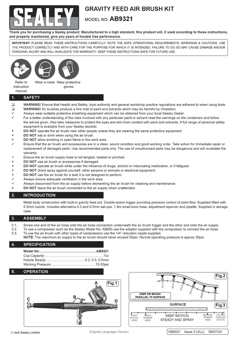 Sealey AB9321 quick start guide