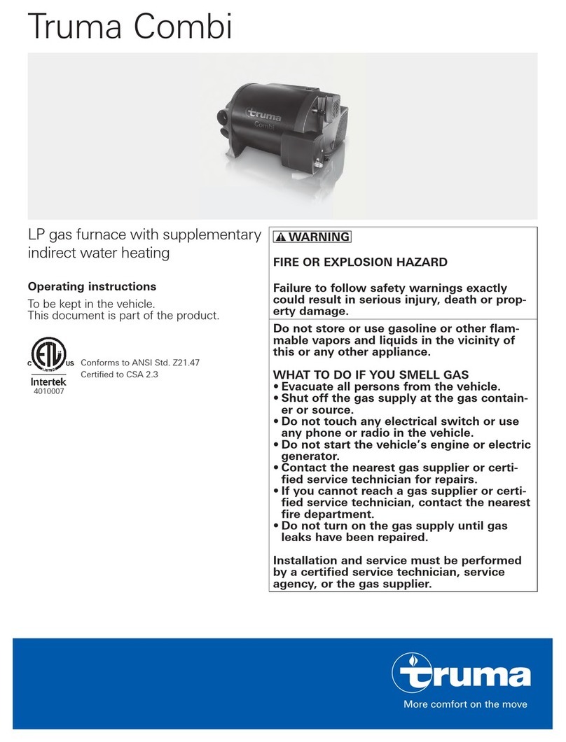Truma Combi eco operating instructions