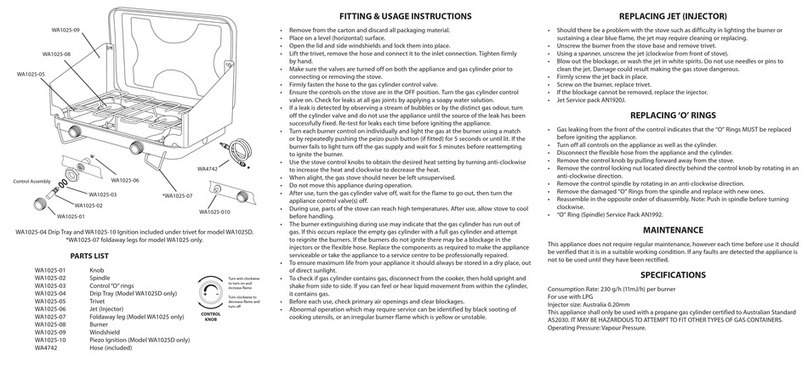 Wanderer WA1025 Assembly and operating instructions