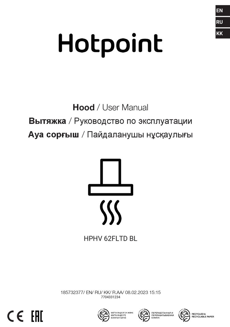 Hotpoint HPHV 62FLTD BL user manual