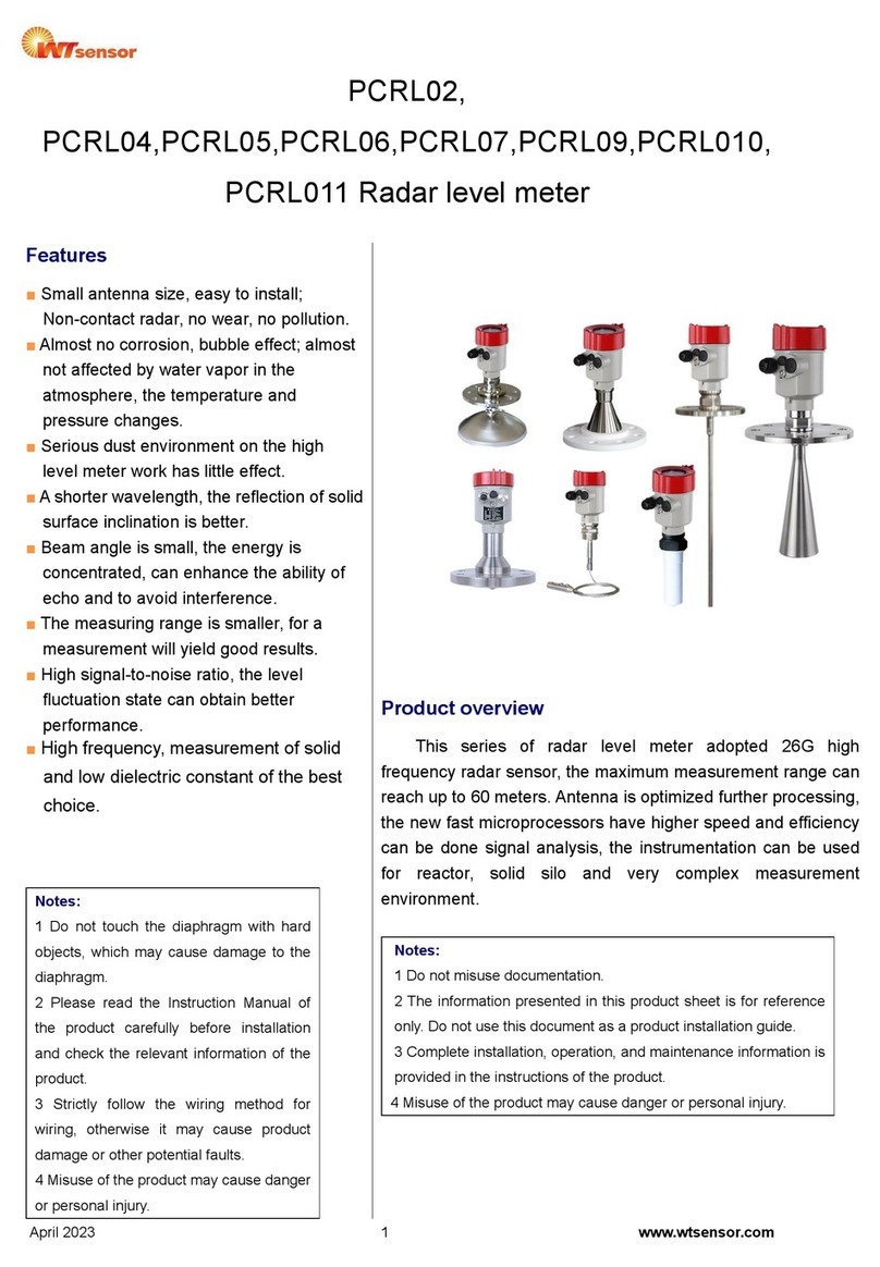 WT sensor PCRL02 User manual