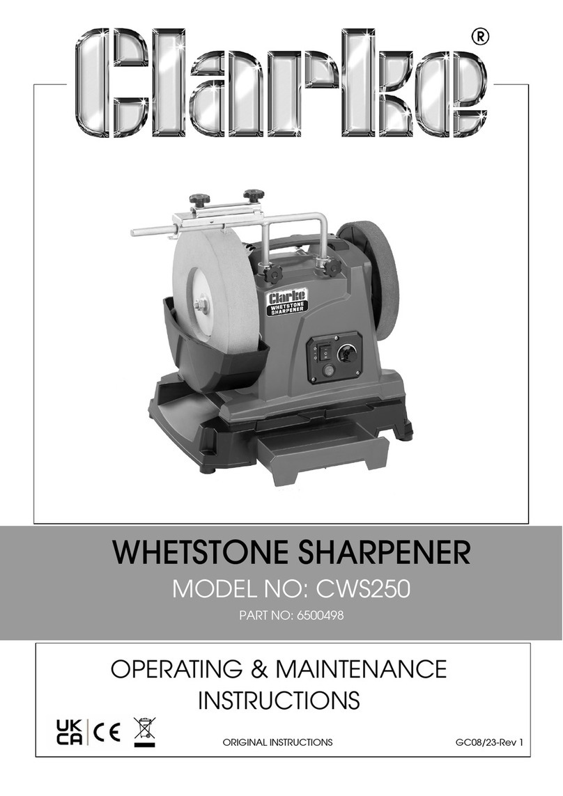 Clarke CWS250 Installation and operation manual