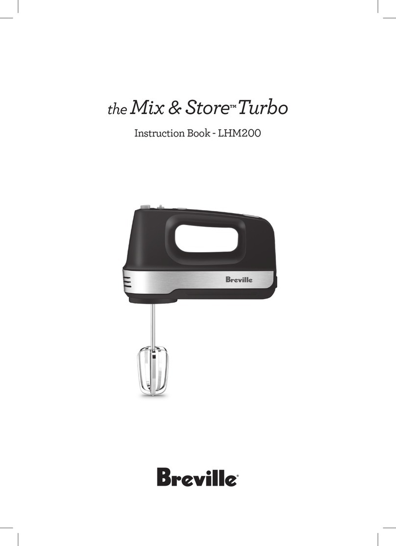 Breville Mix & Store Turbo LHM200 User manual