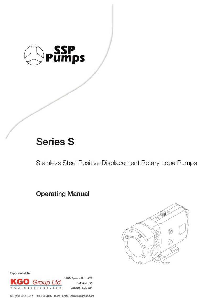 SSP Pumps S Series operating manual