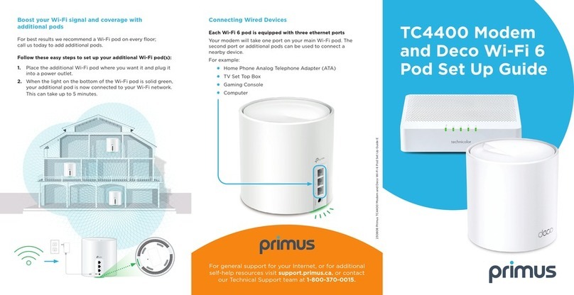Primus TC4400 Setup guide