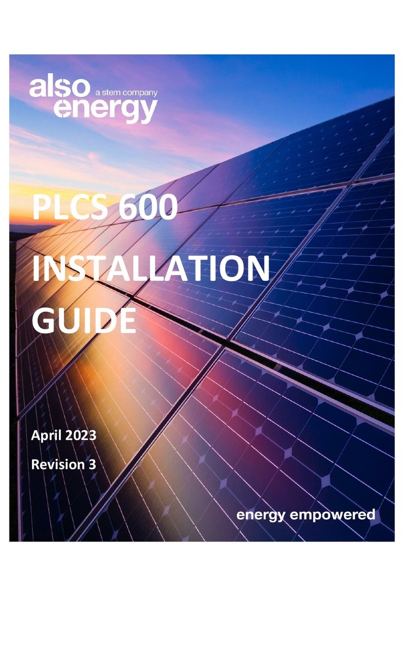 Stem AlsoEnergy PLCS 600 installation guide