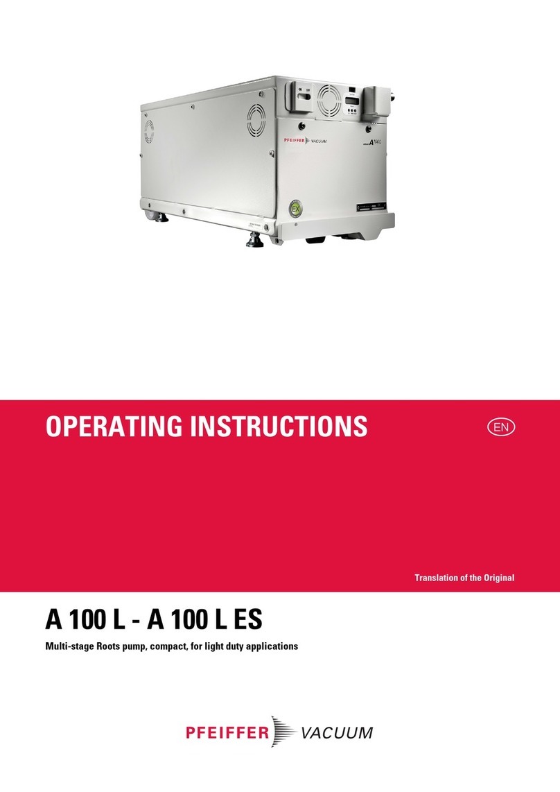 Pfeiffer Vacuum A 100 L operating instructions