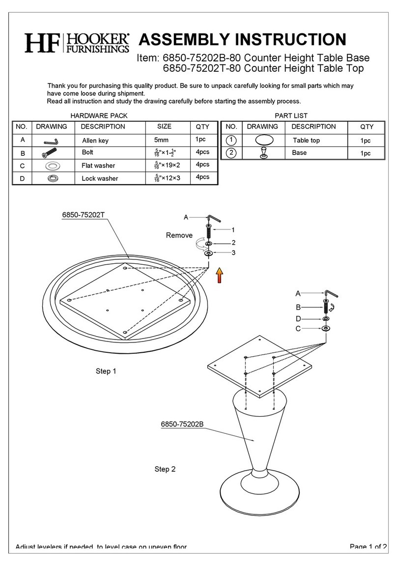 HF 6850-75202B-80 Assembly instruction HF 6850-75202B-80 Assembly instruction