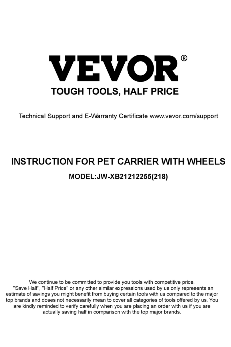 VEVOR JW-XB21212255(218) instructions