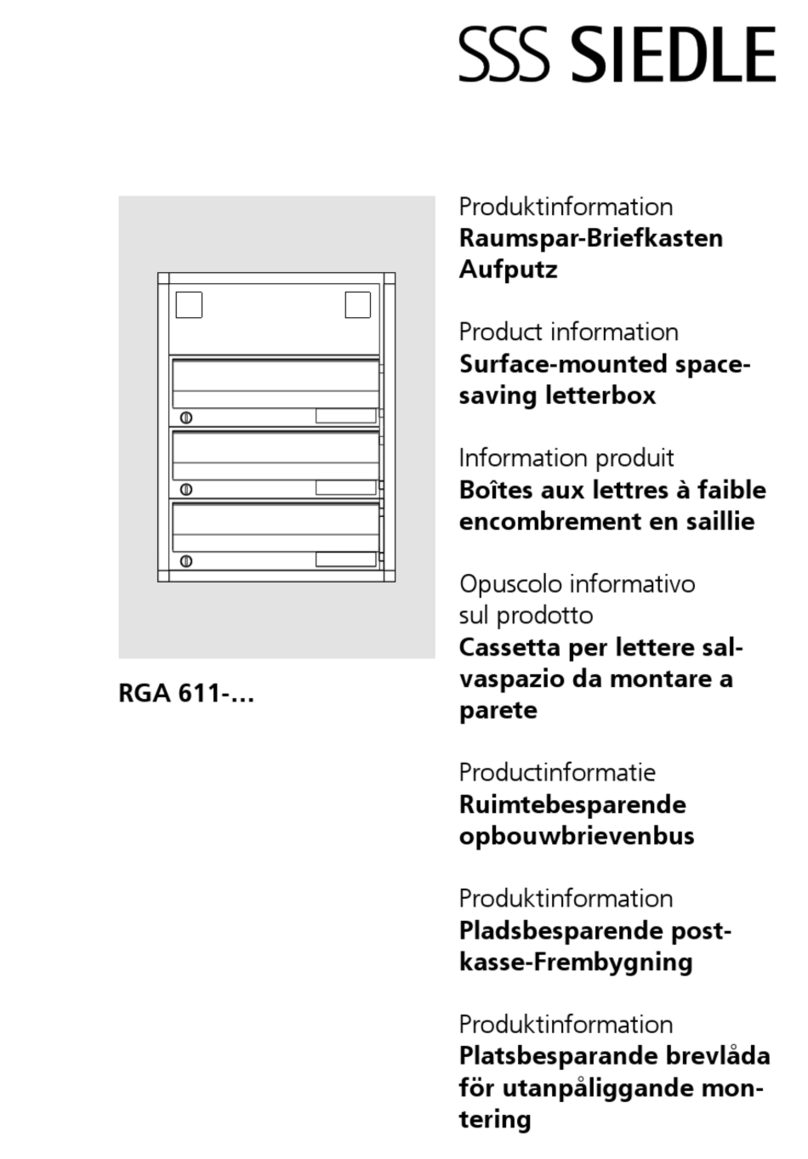 SSS Siedle RGA 611 Series User manual