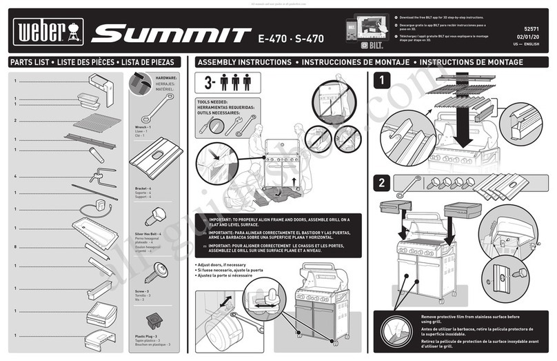Weber Summit E 470 User manual