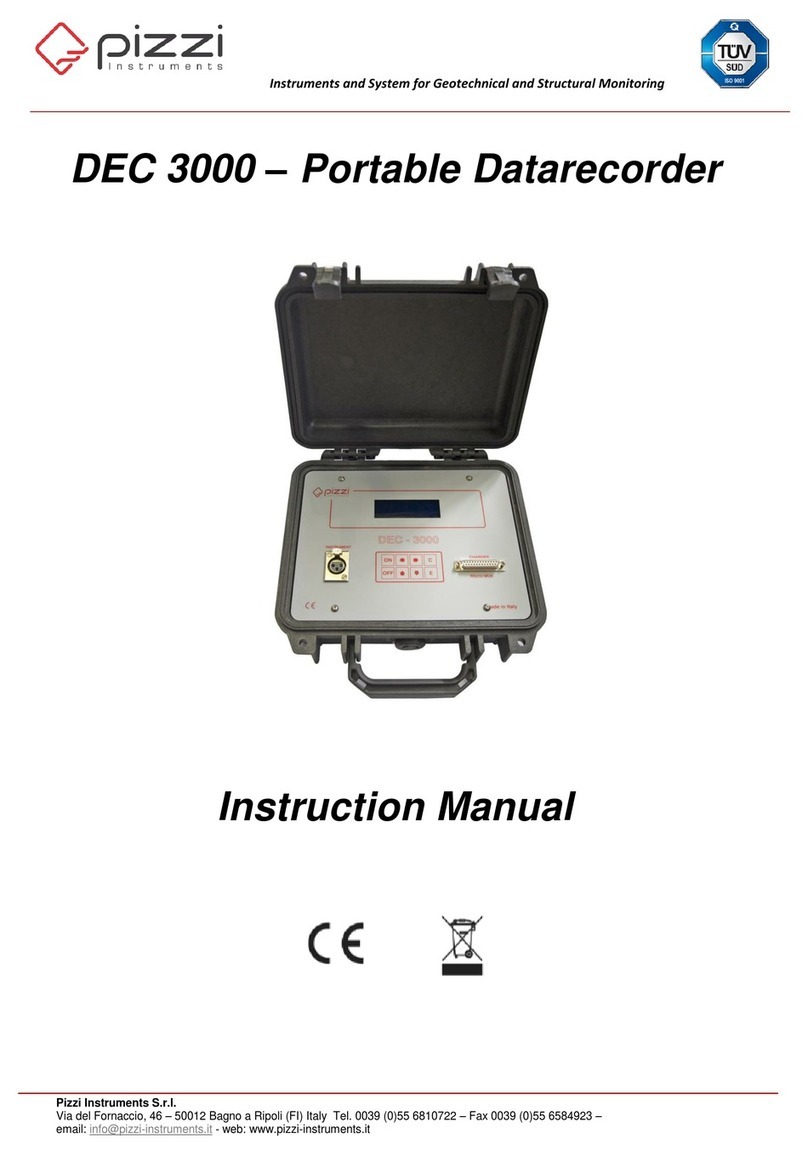 pizzi instruments DEC 3000 instruction manual