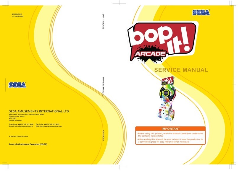 Sega bop it ARCADE quick start guide