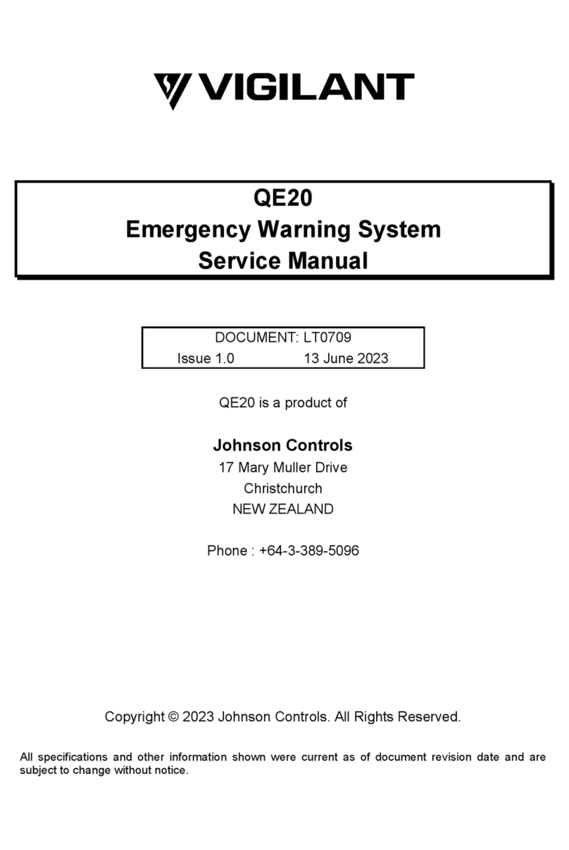 Vigilant QE20 Service manual