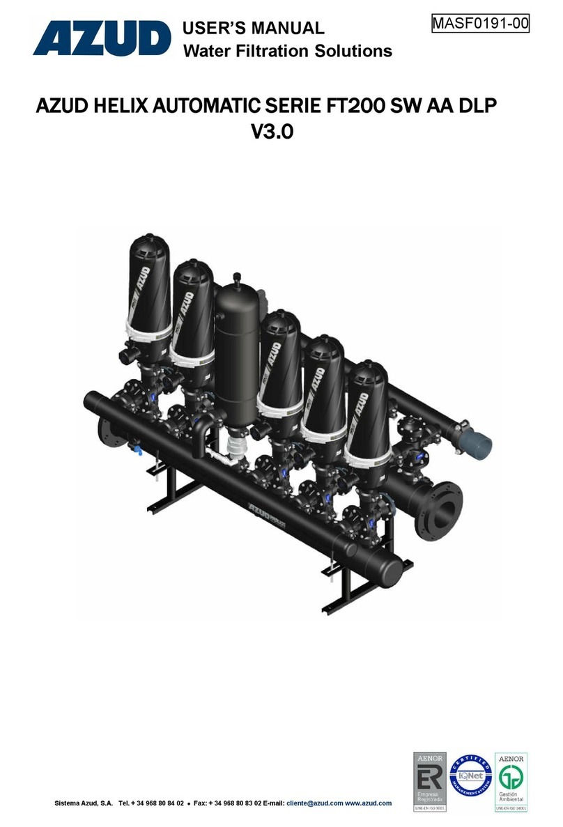 AZUD HELIX AUTOMATIC FT200 SW AA DLP Series user manual
