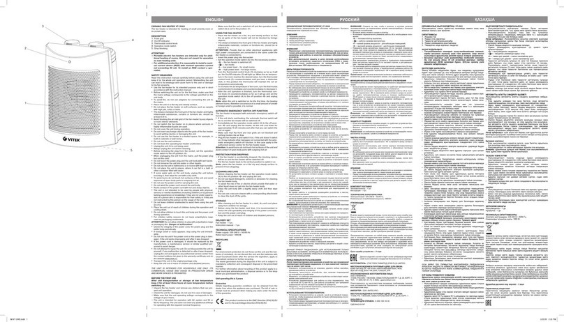Vitek VT-2063 Manual instruction