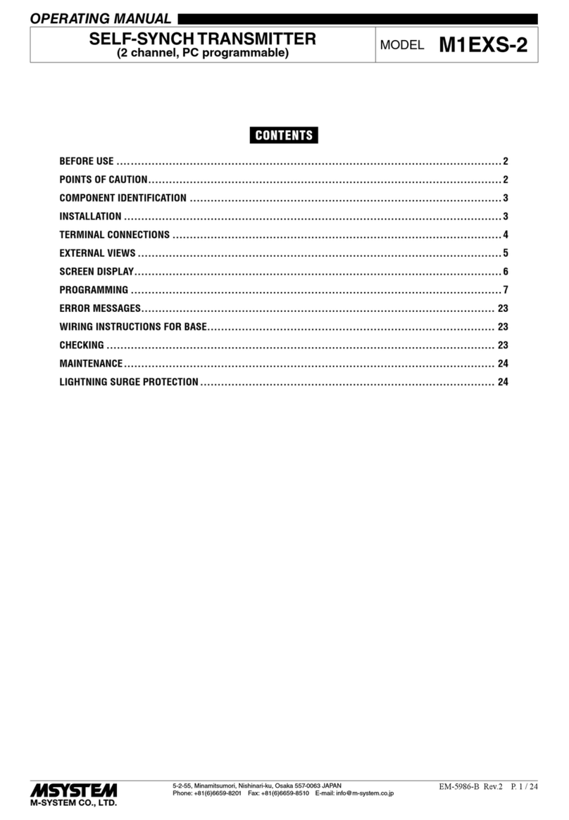 M-system M1EXS-2 User manual