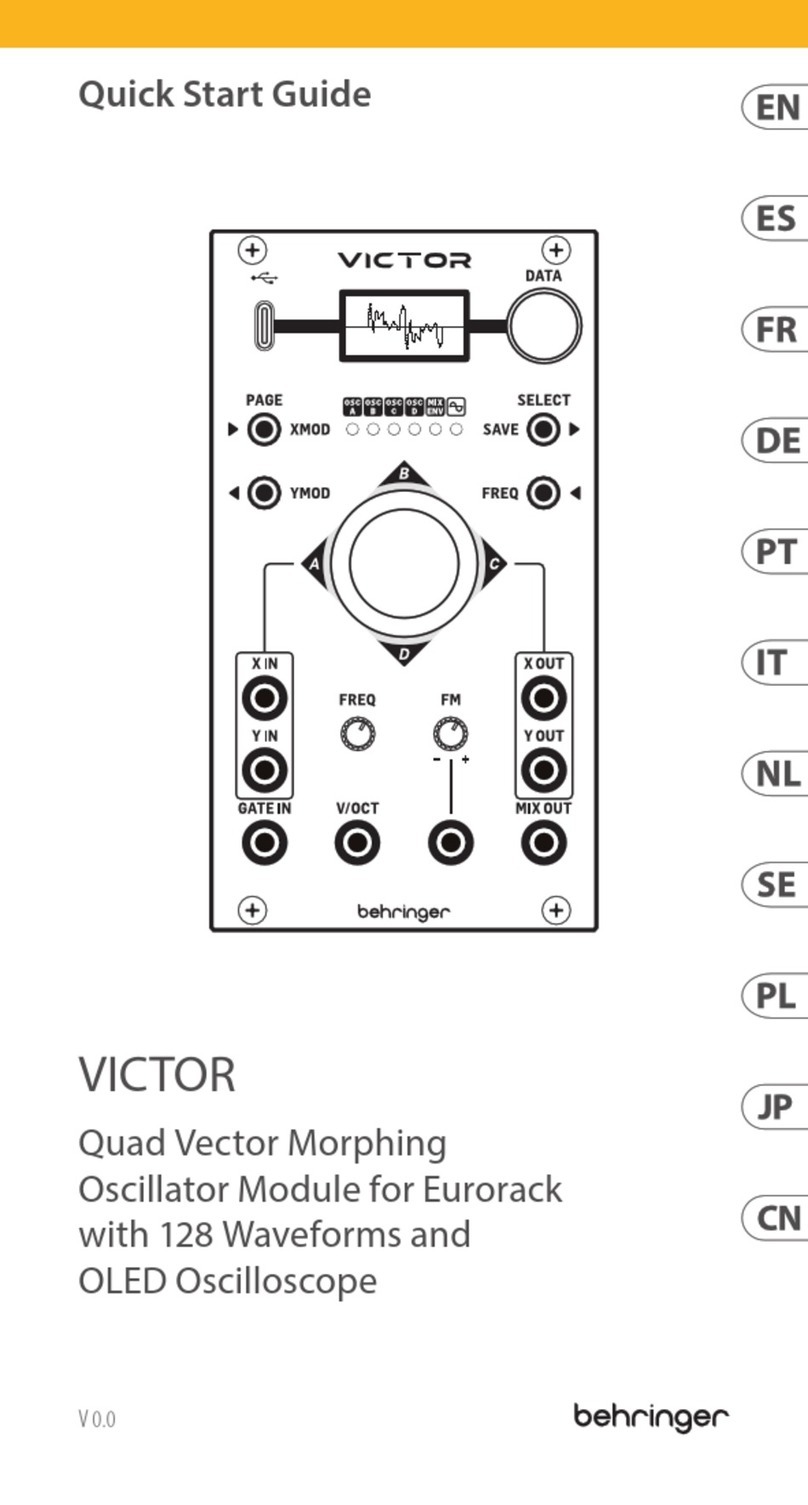 Behringer Victor quick start guide