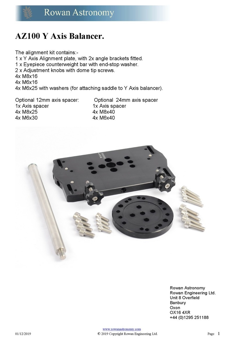Rowan Astronomy AZ100 User manual