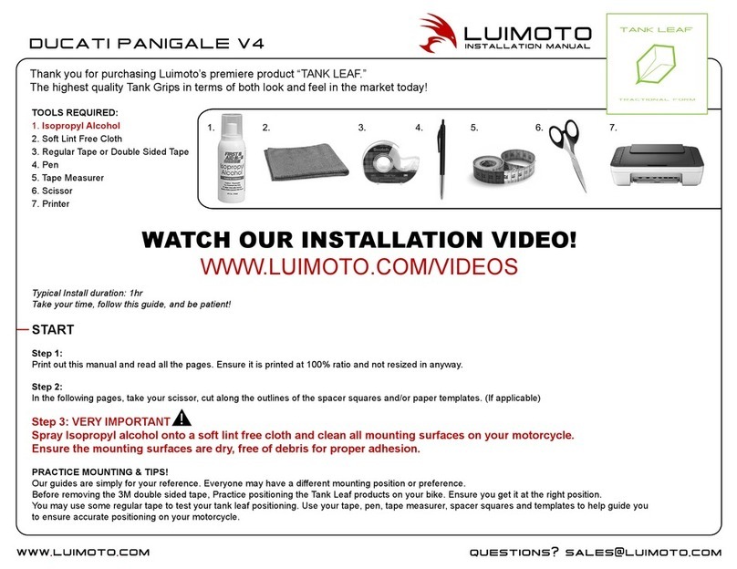LUIMOTO DL1 installation instructions