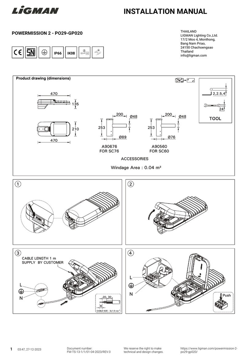 LIGMAN PO29-GP020 User manual