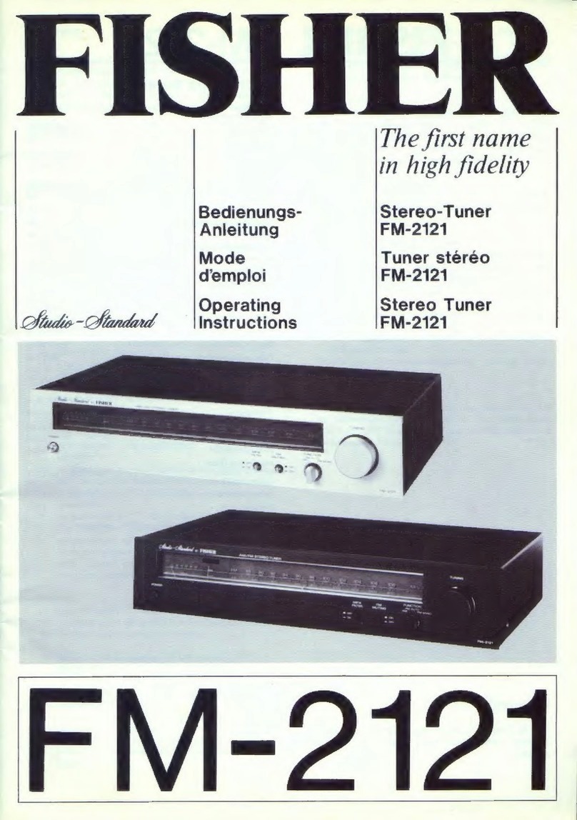 Fisher FM-2121 User manual