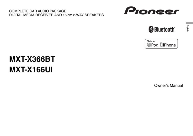 Pioneer MXT-X166UI owner's manual