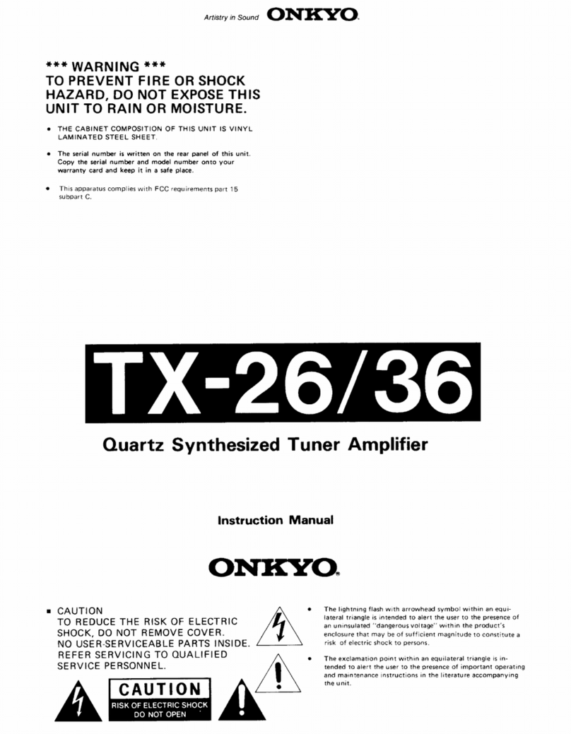 Onkyo TX-26 instruction manual