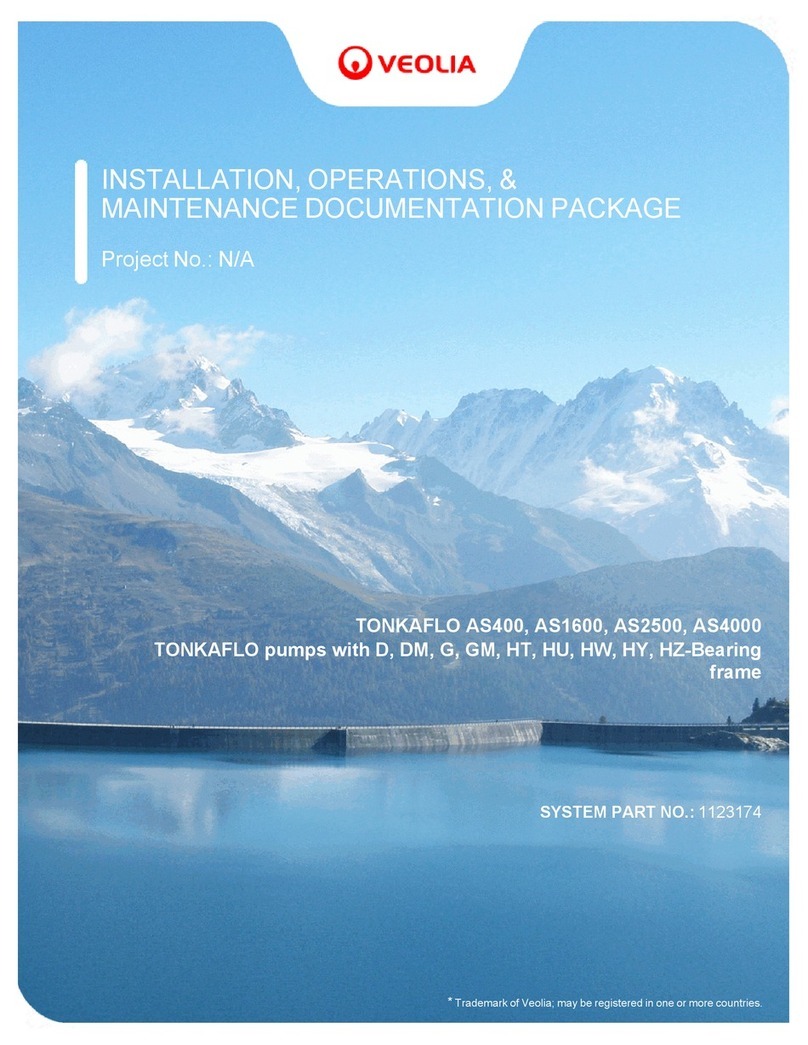 Veolia AS Series Installation, operation & maintenance instructions