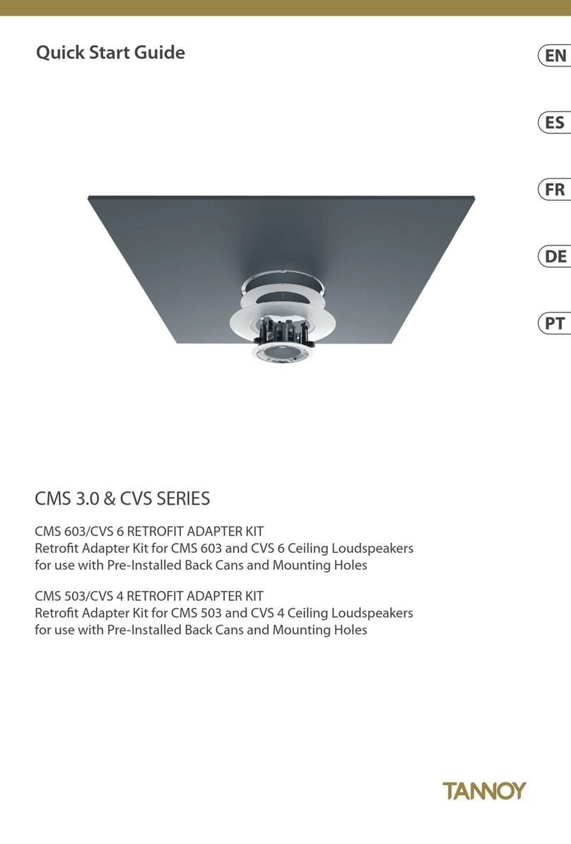 Tannoy CMS 603 User manual