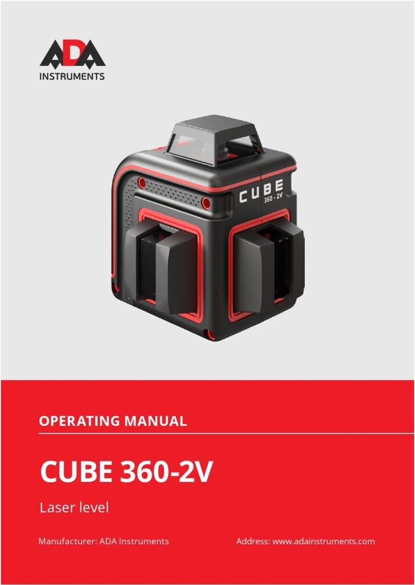 ADA INSTRUMENTS CUBE 360-2V GREEN User manual
