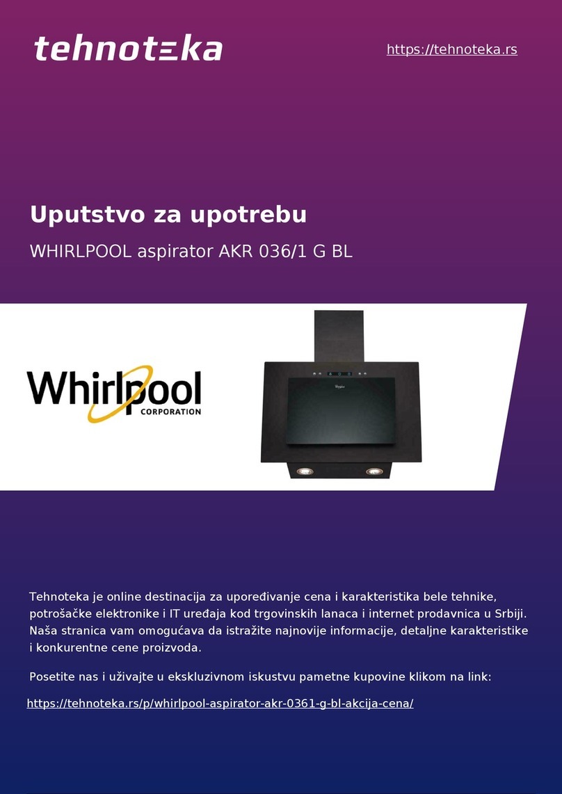 Whirlpool AKR 036/1 G BL User manual