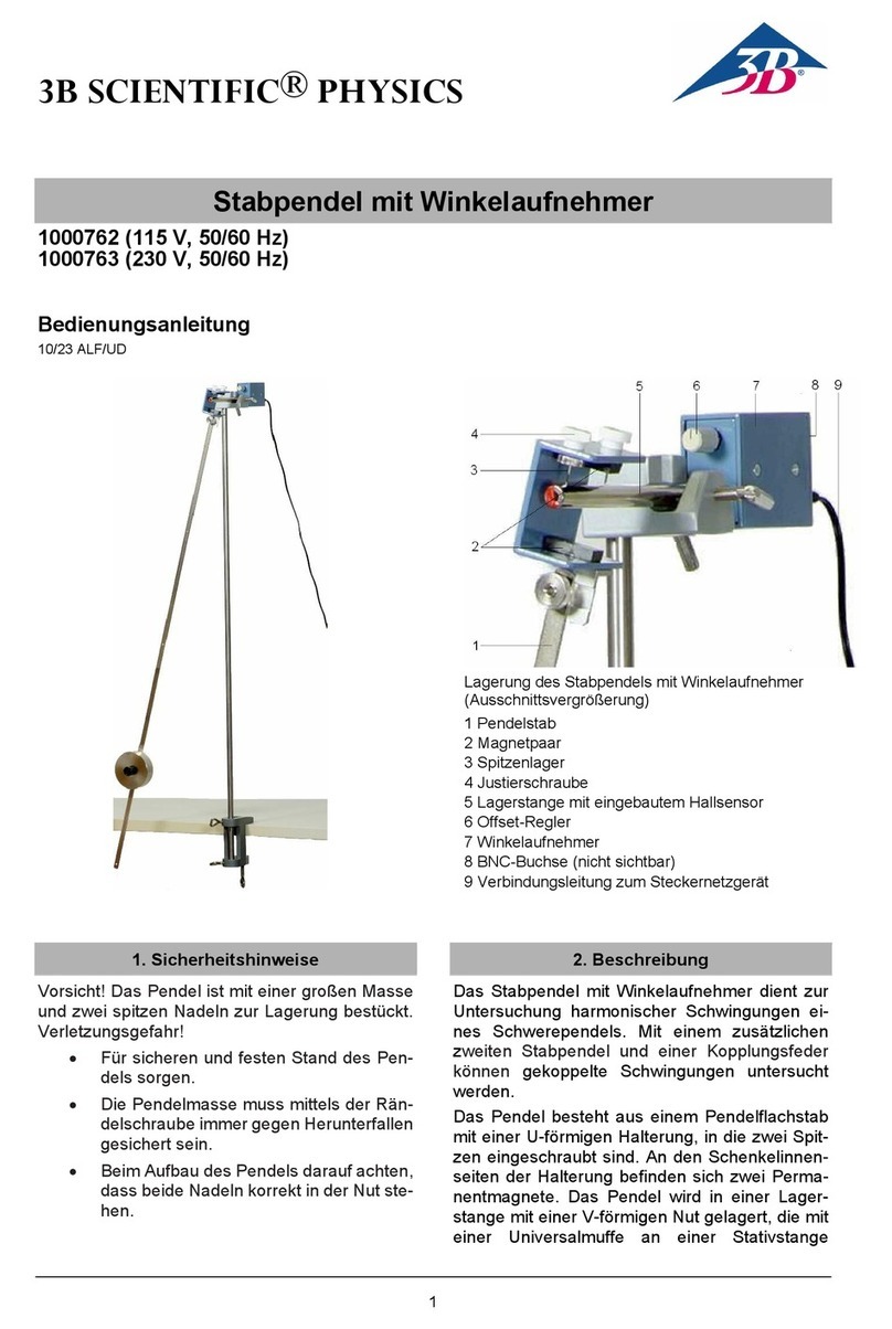 3B SCIENTIFIC PHYSICS 1000762 instruction manual