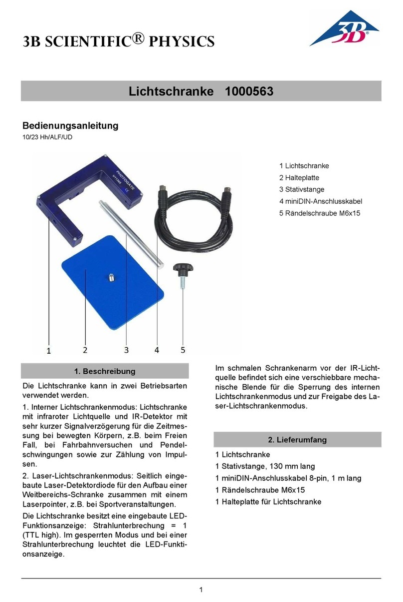 3B SCIENTIFIC PHYSICS 1000563 User manual