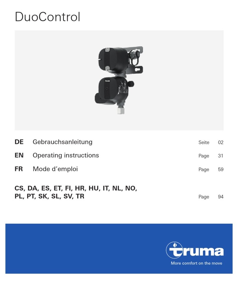 Truma DuoControl CE-0085CT0438 operating instructions