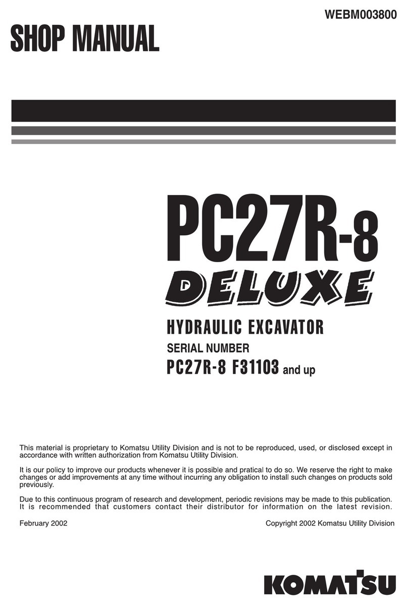 Komatsu PC27R-8 DELUXE Shop Manual