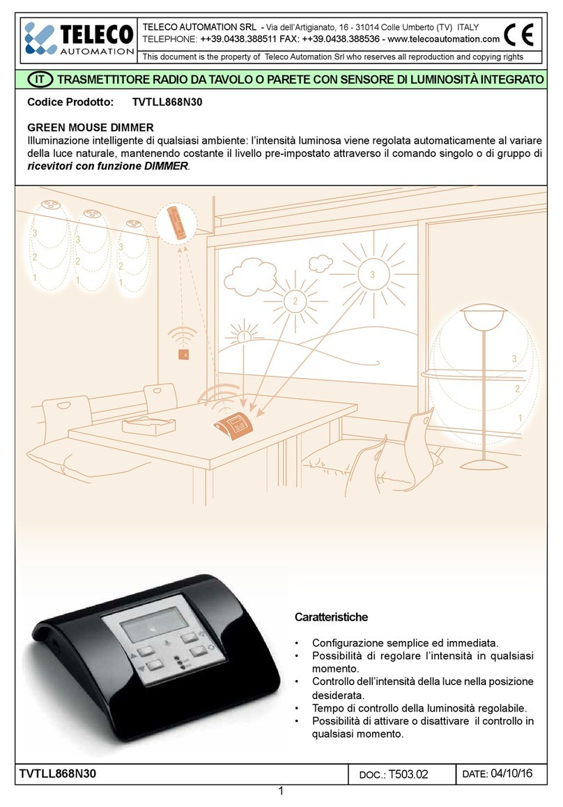 Teleco TVTLL868N30 manual